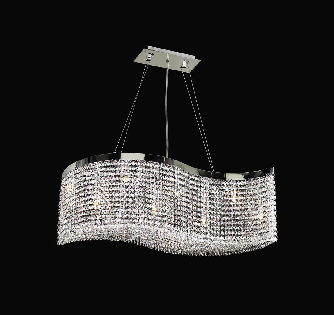 PLC Clavius - I 66010 CLEAR/PC Pendant Light - Polished Chrome