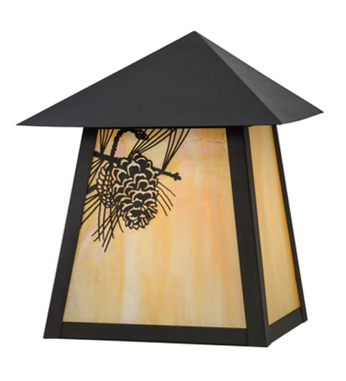 Meyda Tiffany Lighting 43128 Stillwater One Light Wall Sconce Outdoor Bronze / Dark