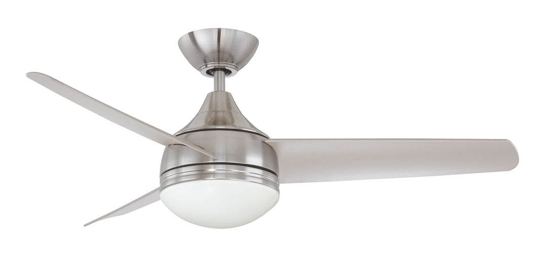 Kendal Moderno AC19242-SN Ceiling Fan 42 - Satin Nickel w/ Silver blades, Silver/