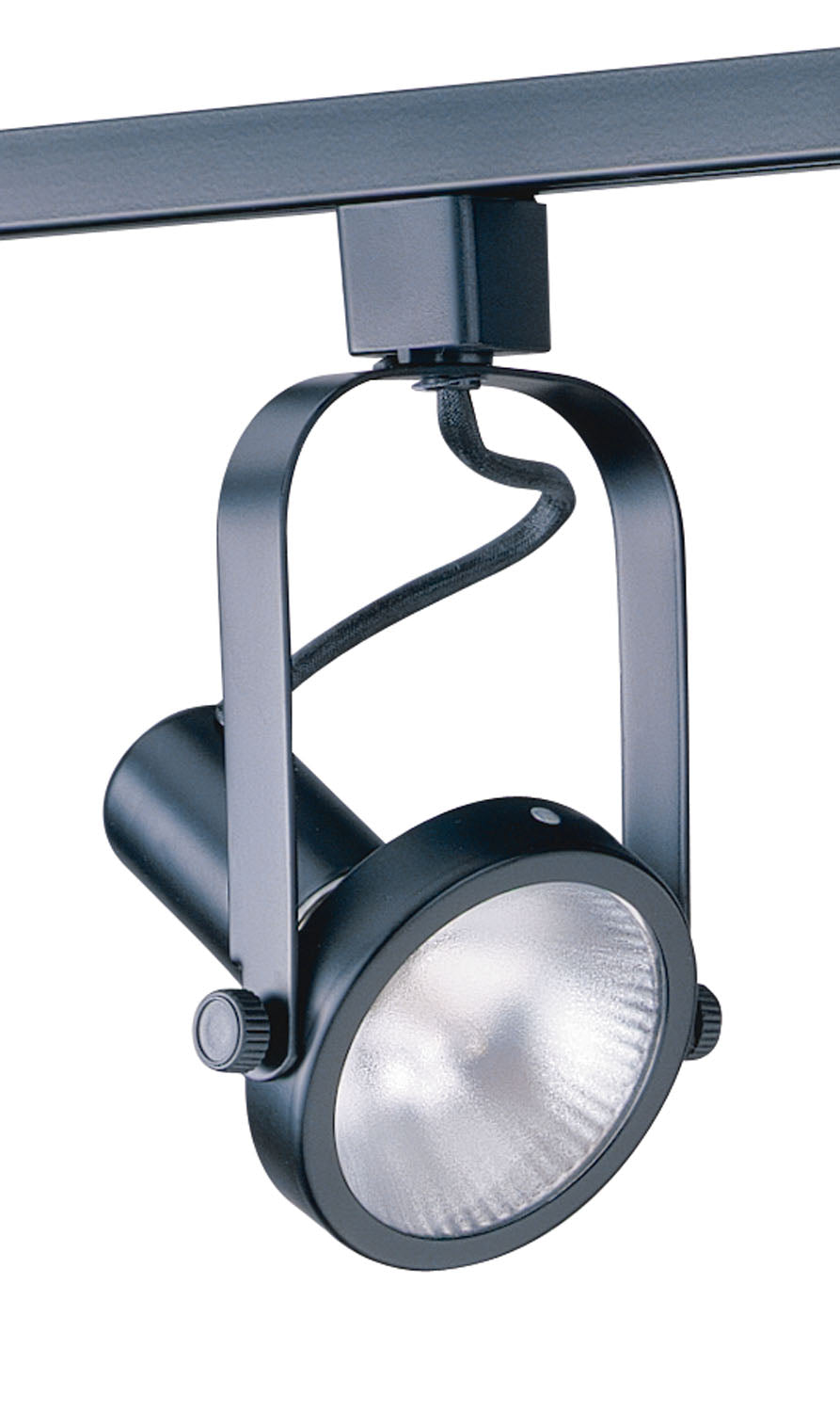 Kendal Lighting TL1602-BLK Track Cylinder Gimball Ring Cylinder Track Head Track Light Black