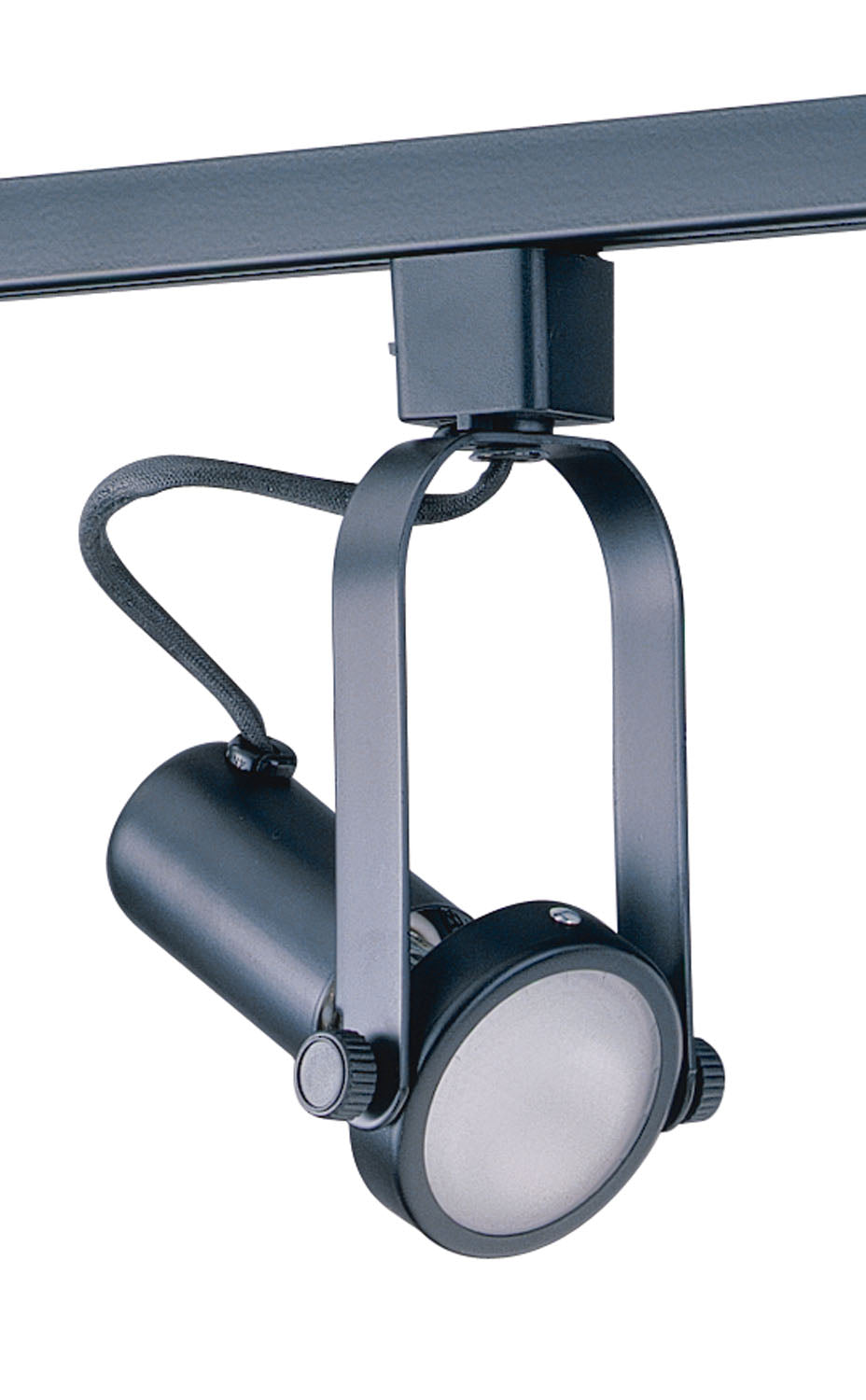 Kendal Lighting TL1603-BLK Track Cylinder Gimball Ring Cylinder Track Head Track Light Black
