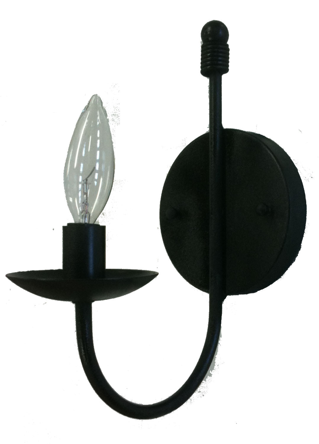 Artcraft Wrought Iron AC3781EB Wall Light - Ebony Black