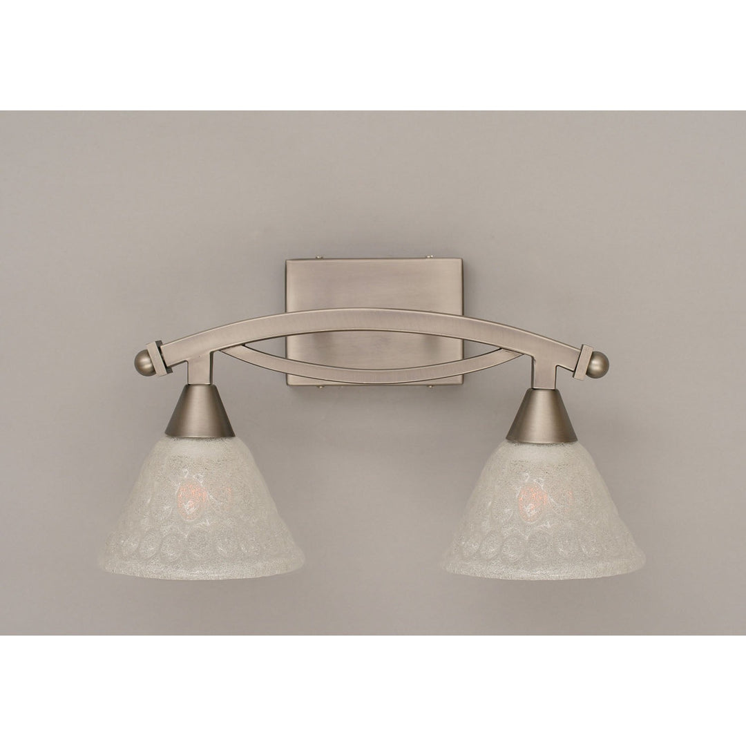 Toltec Bow 172-bn-451 Bath Vanity Light 18 in. wide - Brushed Nickel