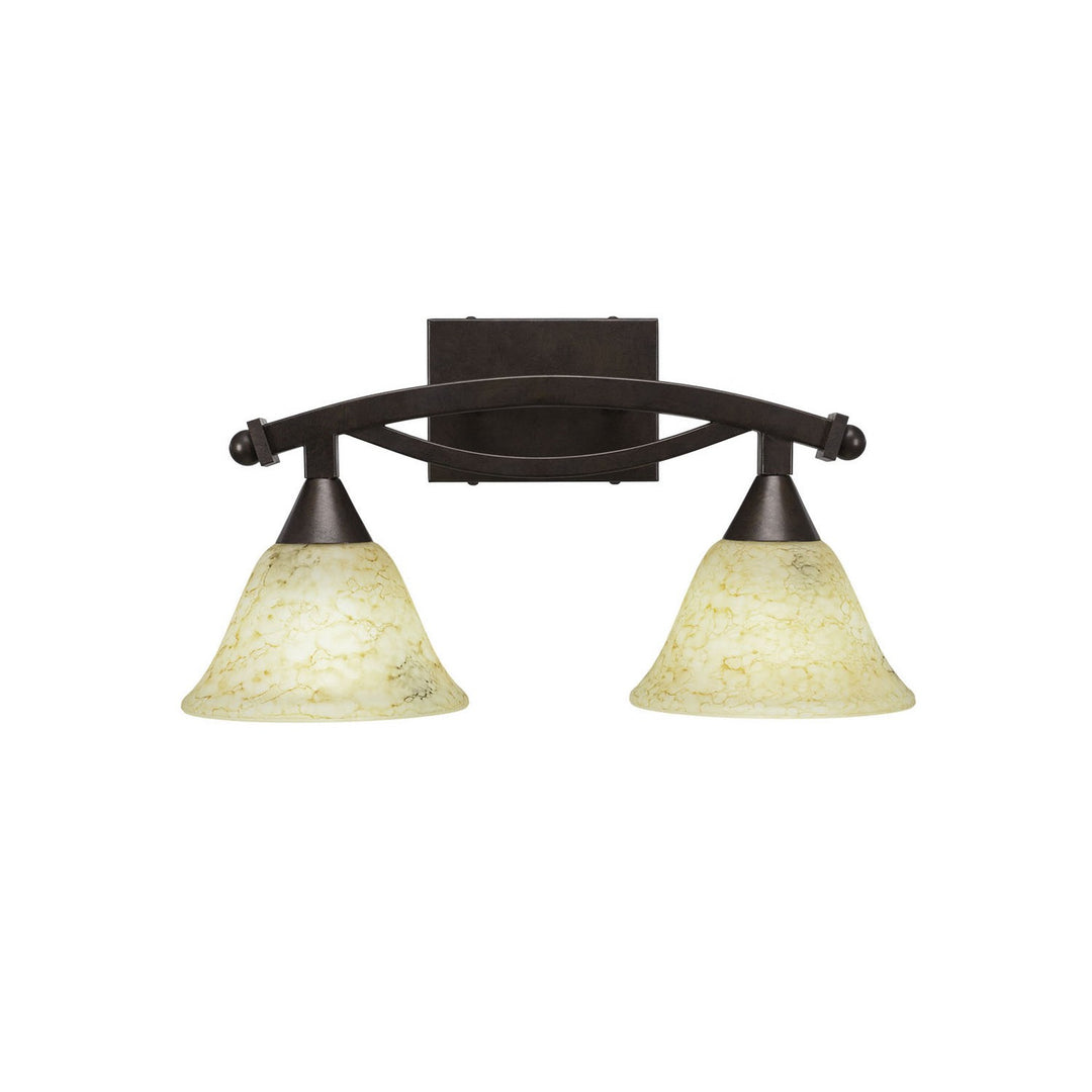 Toltec Bow 172-brz-508 Bath Vanity Light 18 in. wide - Bronze