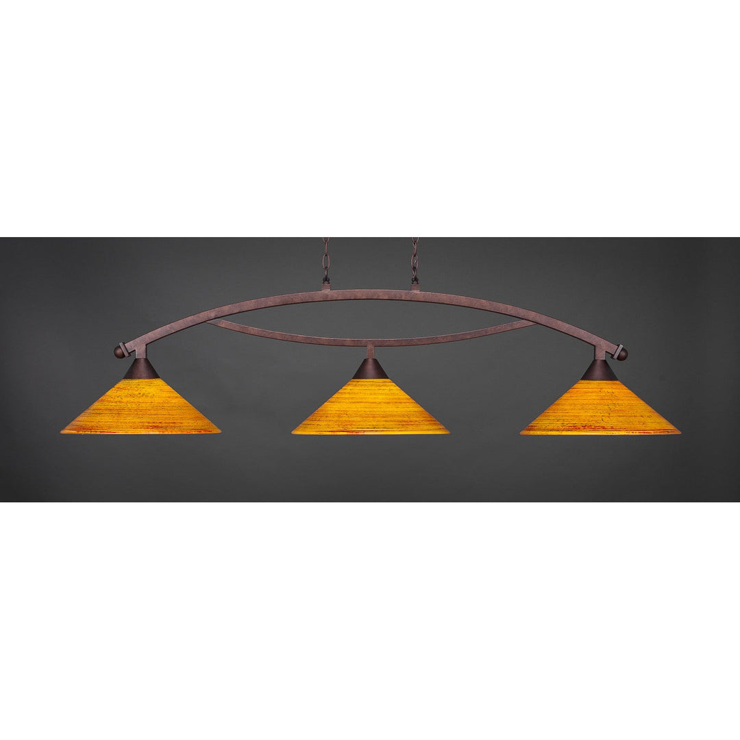 Toltec Bow 873-brz-414 Pendant Light - Bronze