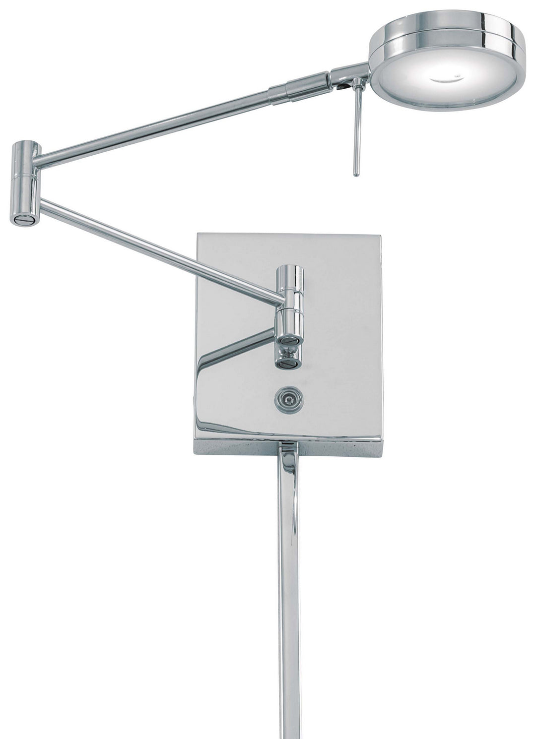George Kovacs Lighting P4308-077 George's Reading Room Led Swing Arm Wall Lamp Lamp Chrome