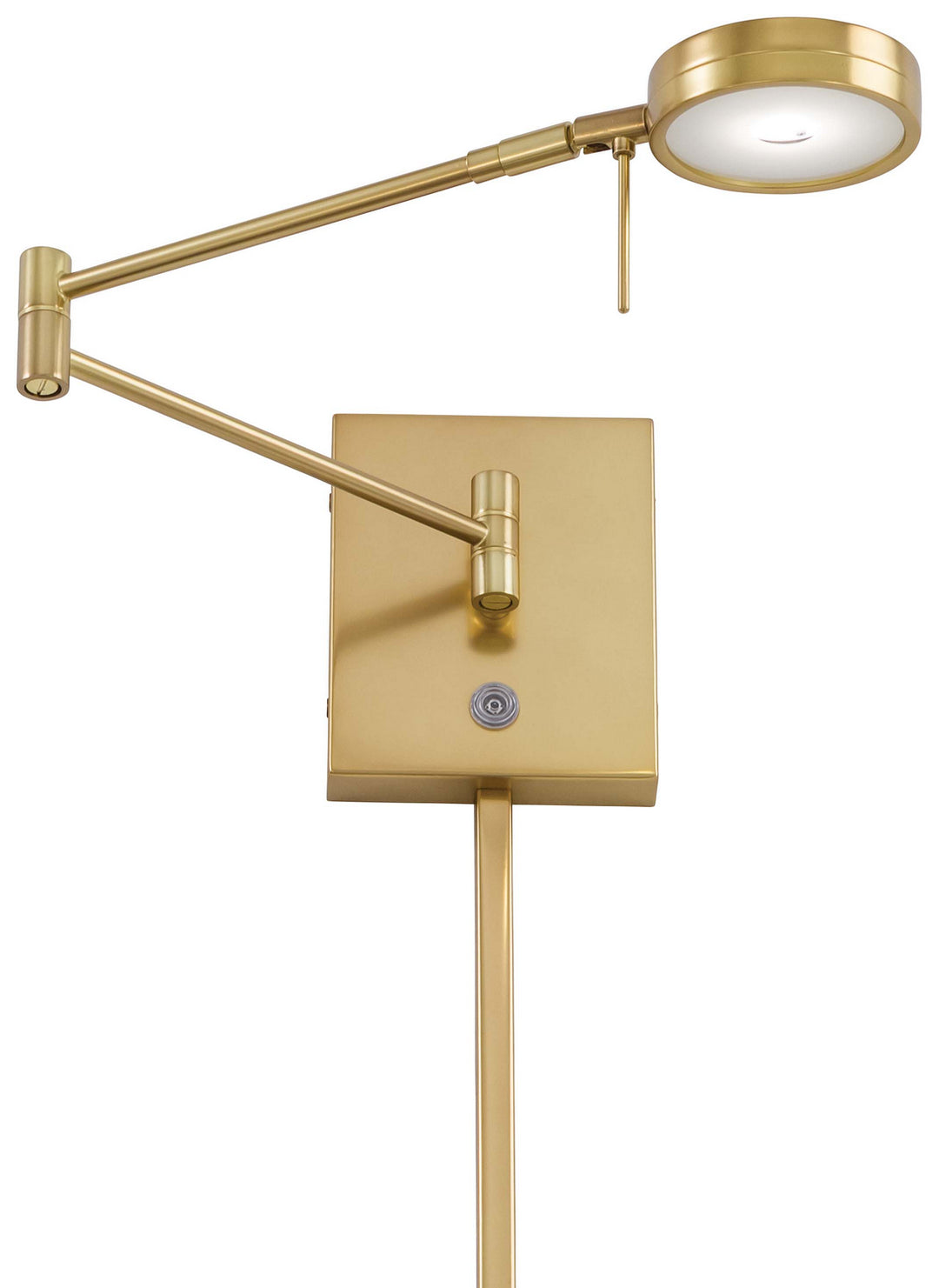 George Kovacs Lighting P4308-248 George's Reading Room Led Swing Arm Wall Lamp Lamp Gold, Champ, Gld Leaf