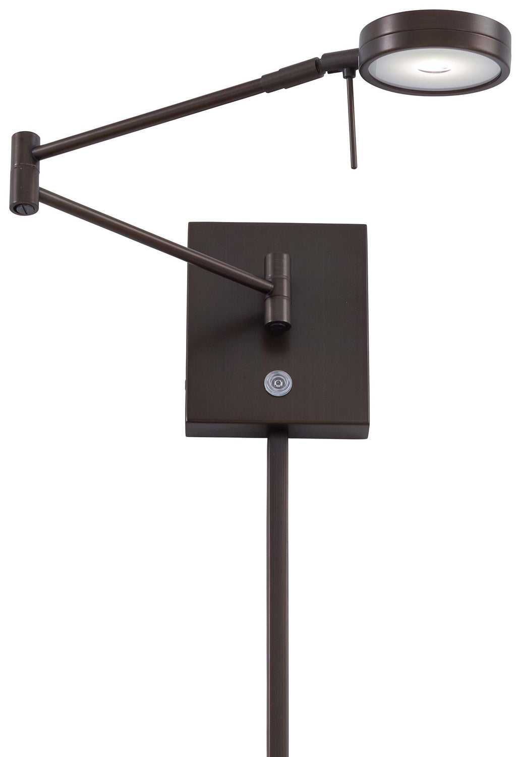 George Kovacs Lighting P4308-647 George's Reading Room Led Swing Arm Wall Lamp Lamp Bronze / Dark