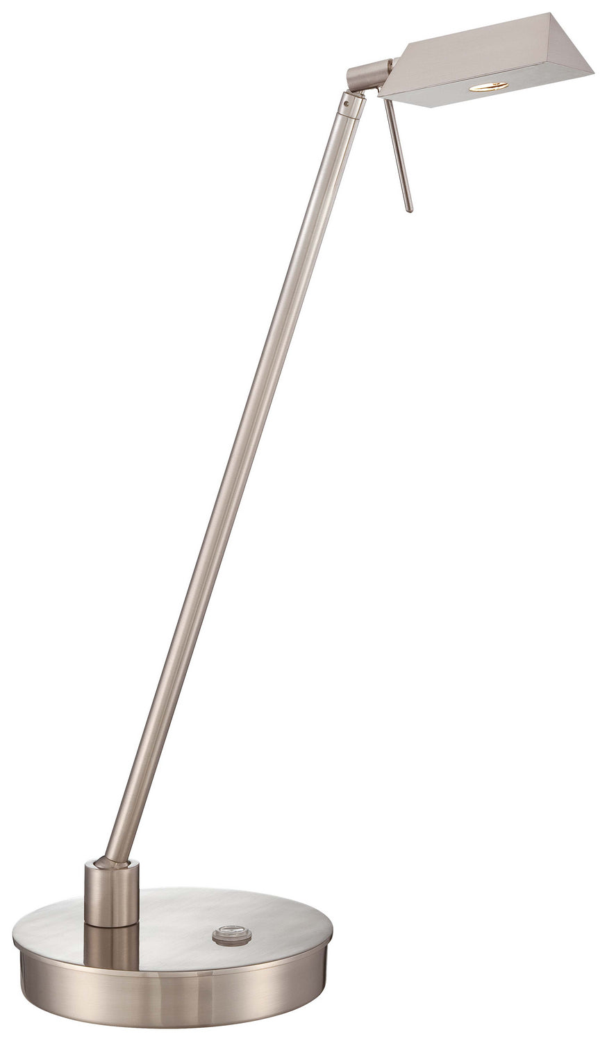 George Kovacs Lighting P4316-084 George's Reading Room Led Table Lamp Lamp Pewter, Nickel, Silver