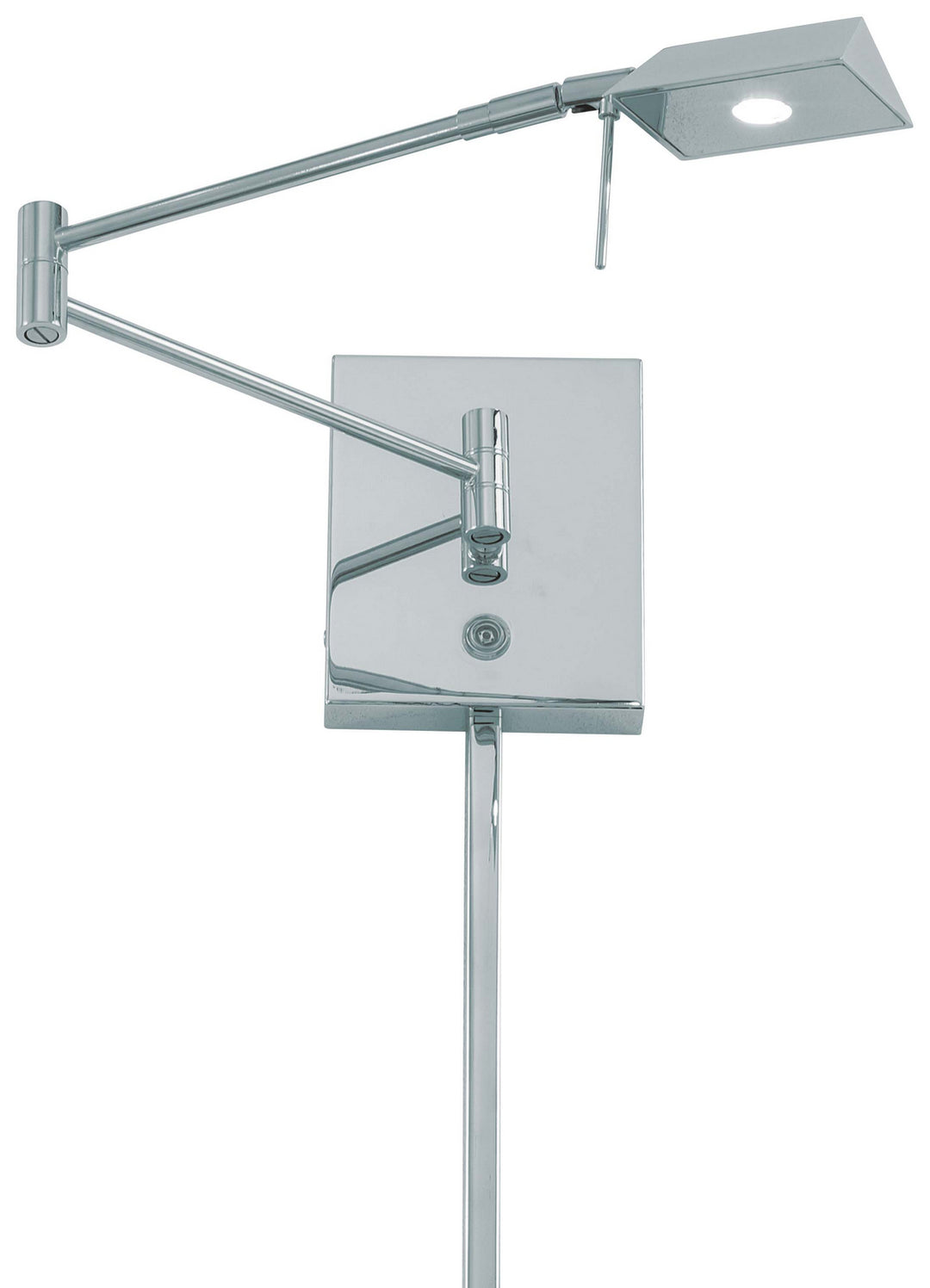 George Kovacs Lighting P4318-077 George's Reading Room Led Swing Arm Wall Lamp Lamp Chrome