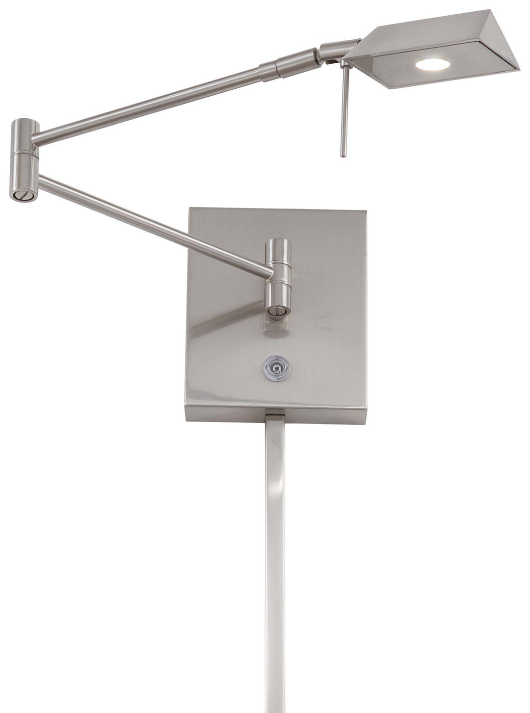 George Kovacs Lighting P4318-084 George's Reading Room Led Swing Arm Wall Lamp Lamp Pewter, Nickel, Silver