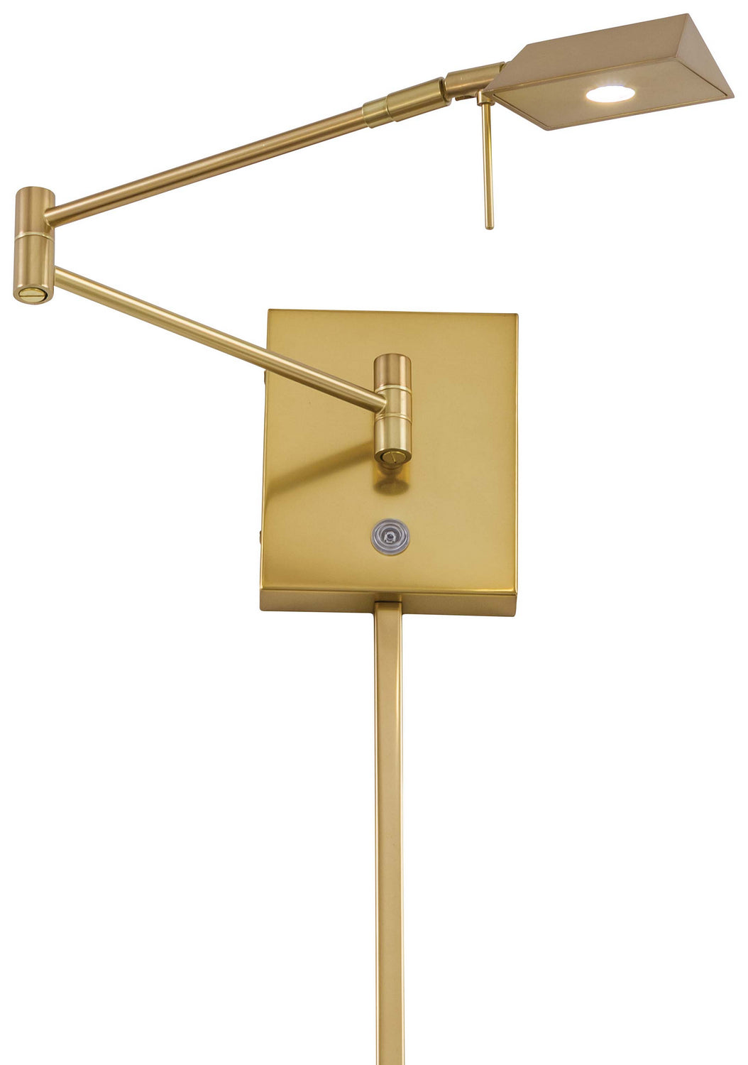George Kovacs Lighting P4318-248 George's Reading Room Led Swing Arm Wall Lamp Lamp Gold, Champ, Gld Leaf