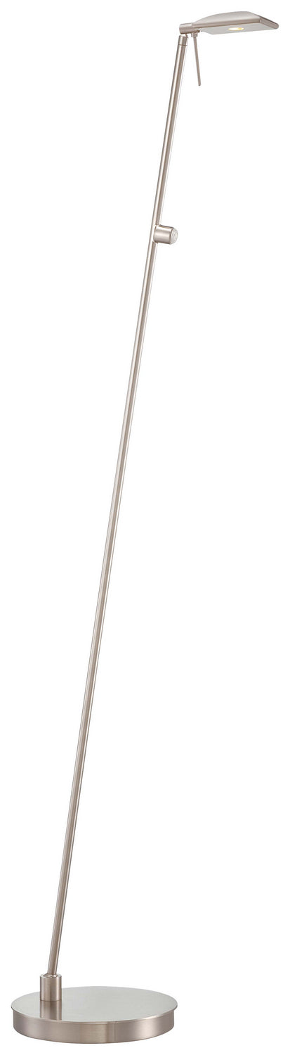 George Kovacs Lighting P4324-084 George's Reading Room Led Floor Lamp Lamp Pewter, Nickel, Silver