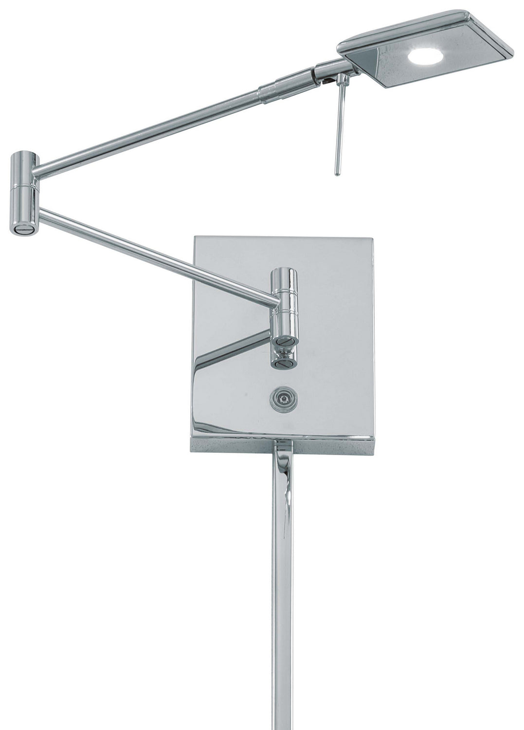 George Kovacs Lighting P4328-077 George's Reading Room Led Swing Arm Wall Lamp Lamp Chrome