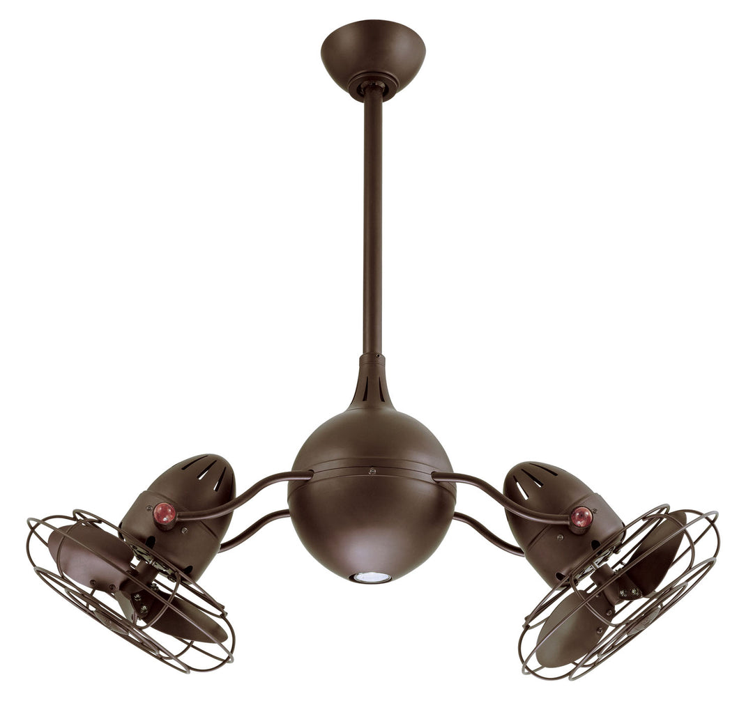 Matthews Fan Company Acqua AQ-TB-MTL Ceiling Fan 13 - Textured Bronze, Textured Bronze/