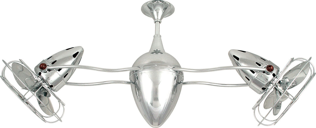 Matthews Fan Company Ar Ruthiane AR-CR-MTL-DAMP Ceiling Fan 13 - Polished Chrome, Polished Chrome/