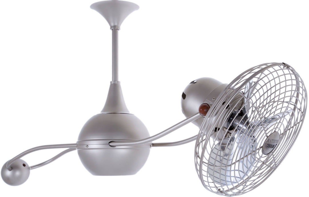 Matthews Fan Company Brisa 2000 B2K-BN-MTL Ceiling Fan 13 - Brushed Nickel, Brushed Nickel/