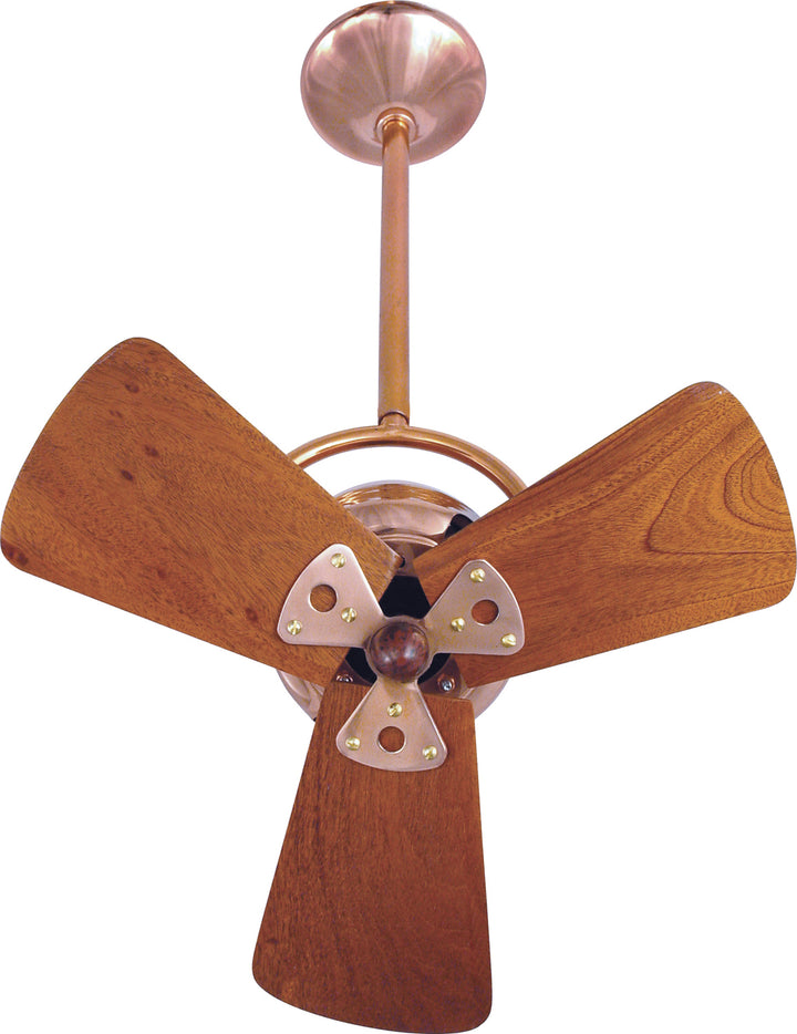 Matthews Fan Company Bianca Direcional BD-CP-WD Ceiling Fan 16 - Polished Copper, Mahogany/