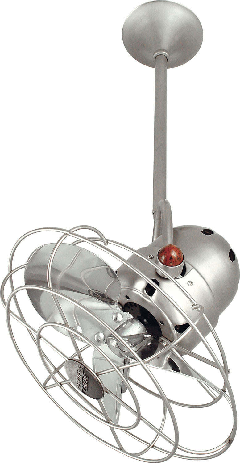Matthews Fan Company Bianca Direcional BD-BN-MTL-DAMP Ceiling Fan 13 - Brushed Nickel, Brushed Nickel/