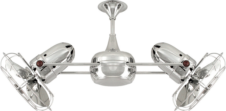 Matthews Fan Company Duplo-Dinamico DD-CR-MTL Ceiling Fan 13 - Polished Chrome, Polished Chrome/