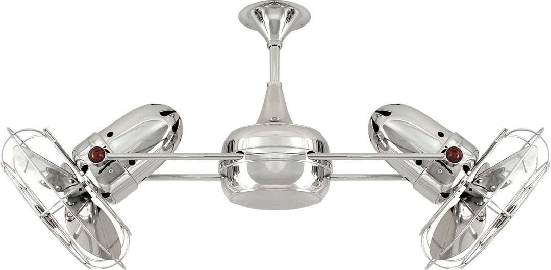 Matthews Fan Company Duplo-Dinamico DD-CR-MTL-DAMP Ceiling Fan 13 - Polished Chrome, Polished Chrome/