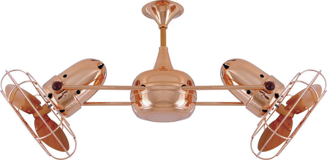 Matthews Fan Company Duplo-Dinamico DD-CP-MTL Ceiling Fan 13 - Polished Copper, Polished Copper/