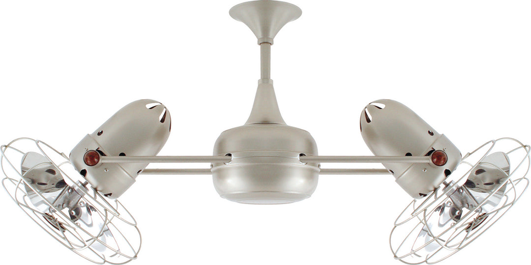 Matthews Fan Company Duplo-Dinamico DD-BN-MTL Ceiling Fan 13 - Brushed Nickel, Brushed Nickel/