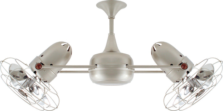 Matthews Fan Company Duplo-Dinamico DD-BN-MTL Ceiling Fan 13 - Brushed Nickel, Brushed Nickel/