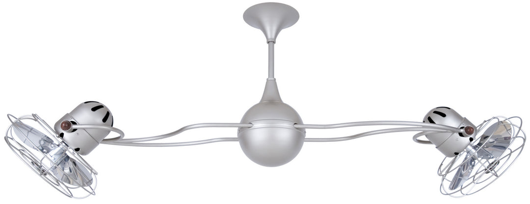 Matthews Fan Company Italo Ventania IV-BN-MTL Ceiling Fan 13 - Brushed Nickel, Brushed Nickel/