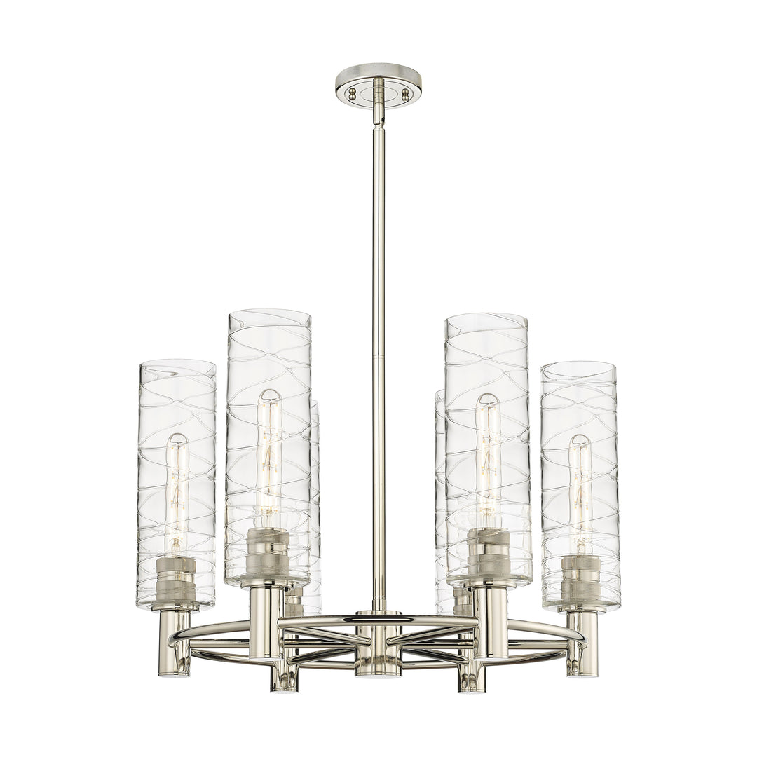 Innovations Downtown Urban 434-6CR-PN-G434-12DE Chandelier Light - Polished Nickel