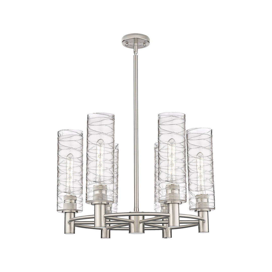 Innovations Downtown Urban 434-6CR-SN-G434-12DE Chandelier Light - Satin Nickel