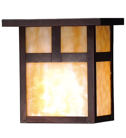 Meyda Tiffany Lighting 43551 Hyde Park One Light Wall Sconce Outdoor Bronze / Dark