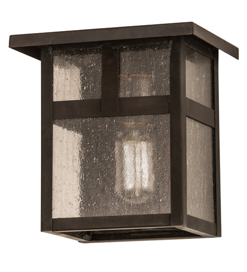 Meyda Tiffany Lighting 43562 Hyde Park One Light Wall Sconce Outdoor Bronze / Dark