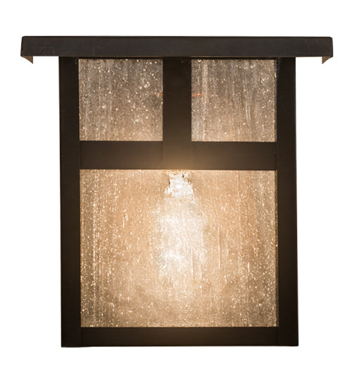 Meyda Tiffany Lighting 43562 Hyde Park One Light Wall Sconce Outdoor Bronze / Dark