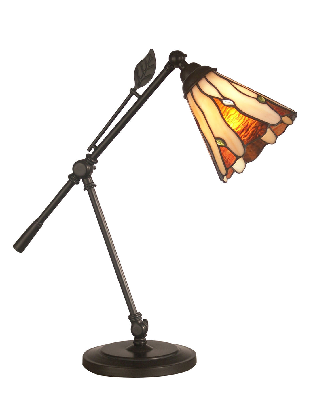 Dale Tiffany TA11158 Tiffany Leaf Lamp Dark Bronze