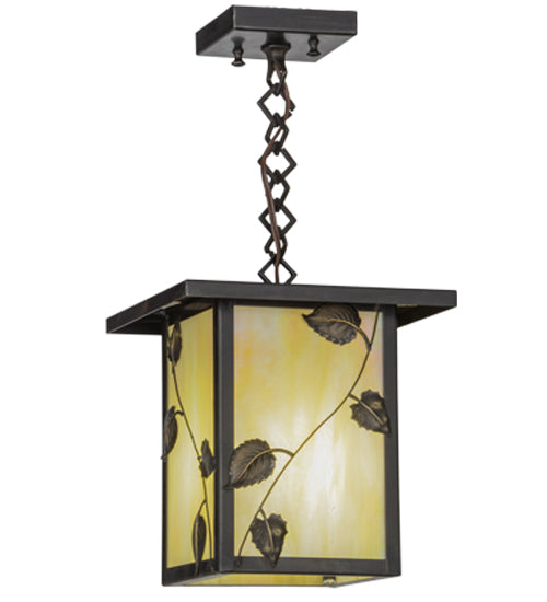 Meyda Tiffany Lighting 43616 Hyde Park One Light Pendant Outdoor Bronze / Dark