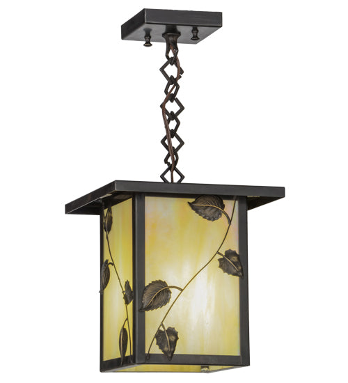 Meyda Tiffany Lighting 43616 Hyde Park One Light Pendant Outdoor Bronze / Dark