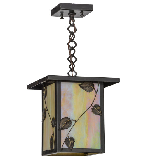 Meyda Tiffany Lighting 43616 Hyde Park One Light Pendant Outdoor Bronze / Dark