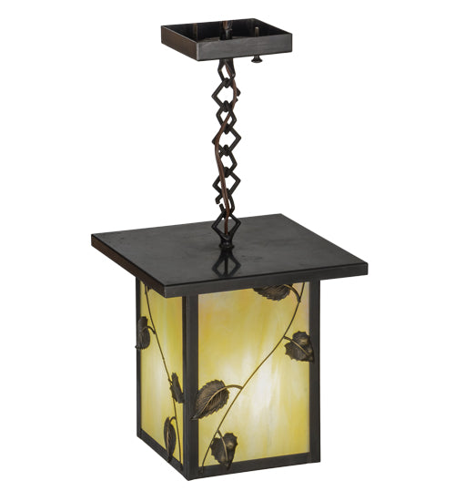 Meyda Tiffany Lighting 43616 Hyde Park One Light Pendant Outdoor Bronze / Dark