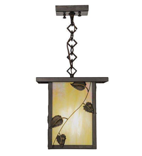 Meyda Tiffany Lighting 43616 Hyde Park One Light Pendant Outdoor Bronze / Dark