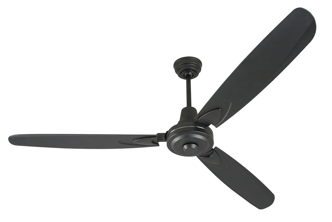 Craftmade Velocity VE58FB3 Ceiling Fan 58 - Flat Black, Flat Black/Flat Black/