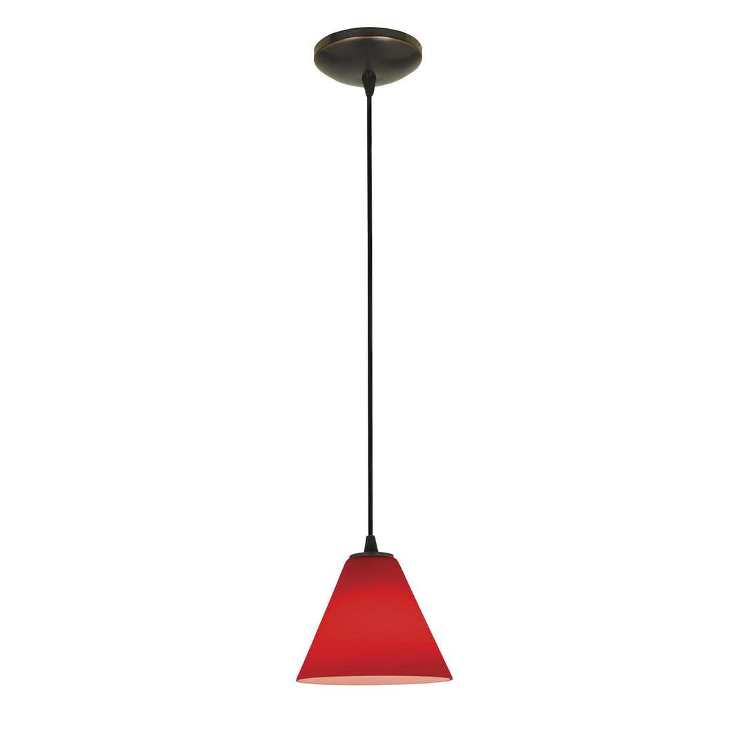 Access Martini 28004-1C-ORB/RED Pendant Light - Oil Rubbed Bronze