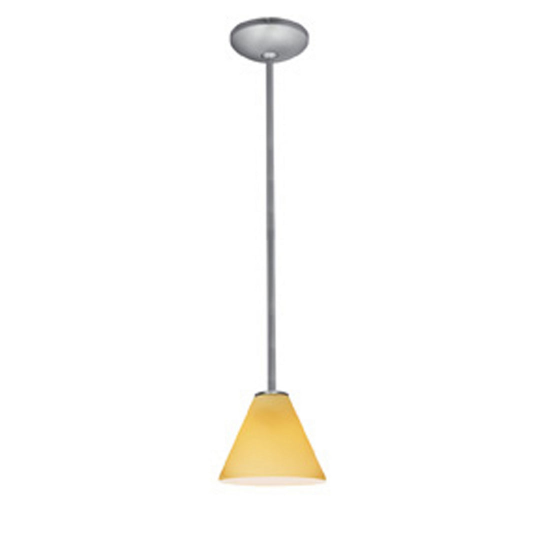 Access Martini 28004-1R-BS/AMB Pendant Light - Brushed Steel