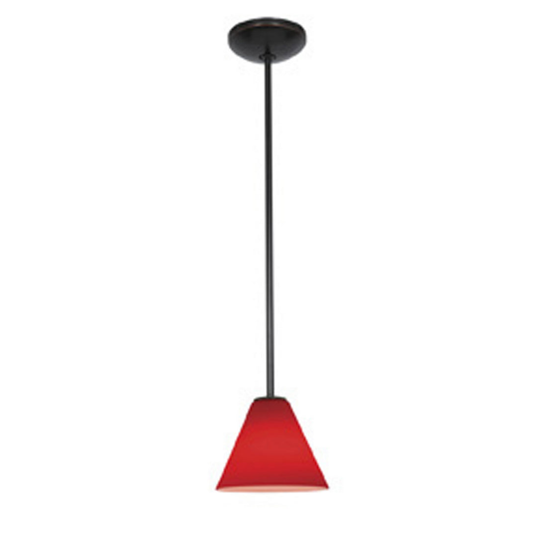 Access Martini 28004-1R-ORB/RED Pendant Light - Oil Rubbed Bronze