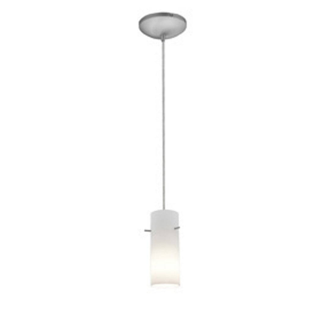 Access Cylinder 28030-1C-BS/OPL Pendant Light - Brushed Steel