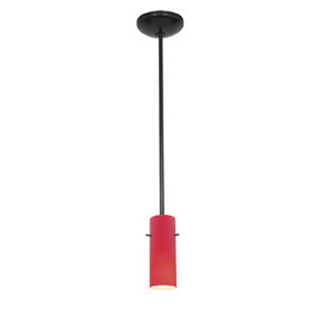 Access Cylinder 28030-1R-ORB/RED Pendant Light - Oil Rubbed Bronze