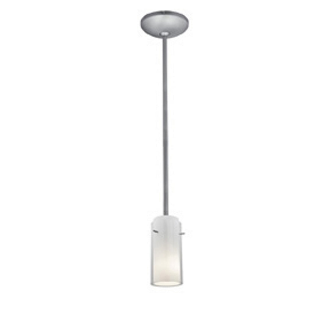 Access Glass'n Glass Cylinder 28033-1R-BS/CLOP Pendant Light - Brushed Steel