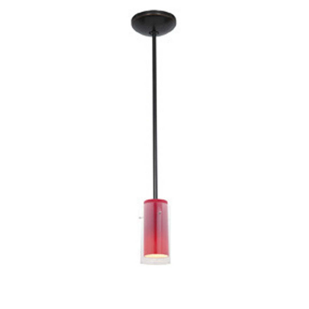 Access Glass'n Glass Cylinder 28033-1R-ORB/CLRD Pendant Light - Oil Rubbed Bronze