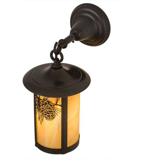 Meyda Tiffany Lighting 43797 Fulton One Light Wall Sconce Outdoor Bronze / Dark