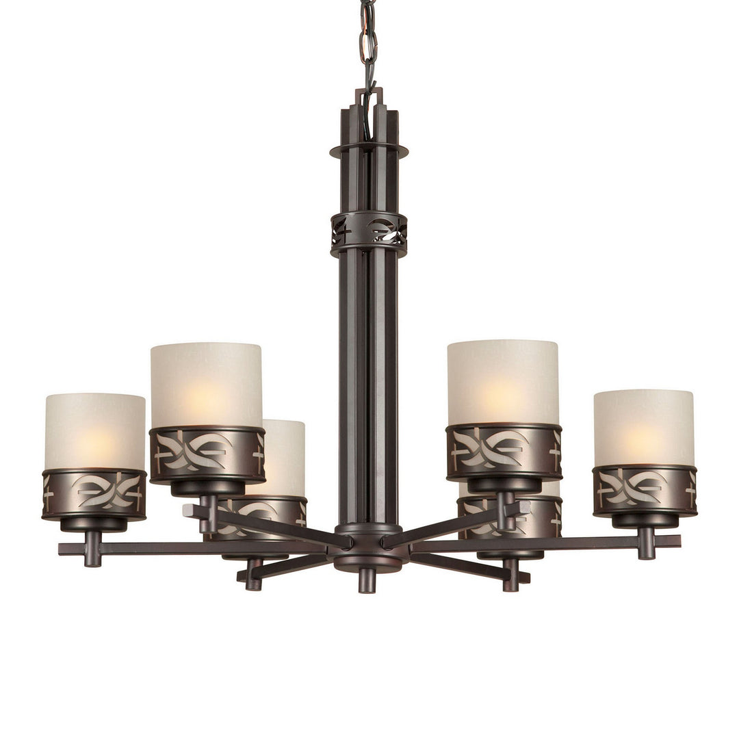 Forte 2534-06-32 Chandelier Light - Antique Bronze